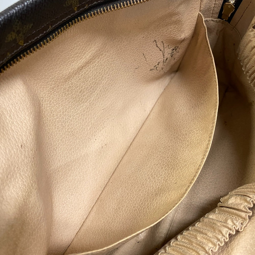 LOUIS VUITTON business bag M47522 leather Brown Monogram Truth Cracking Ty 28