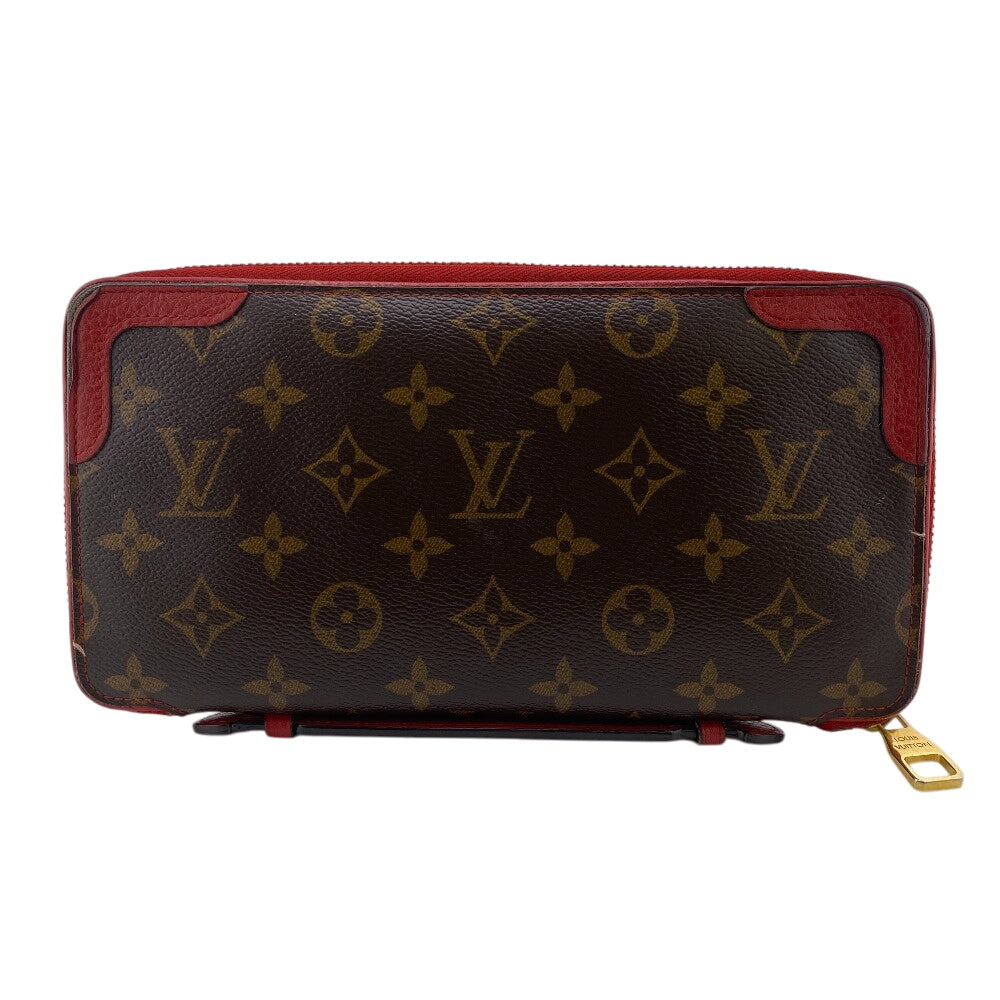 LOUIS VUITTON Long Wallet Purse M61452 Monogram, Leather Brown Retiro Daily Organizer
