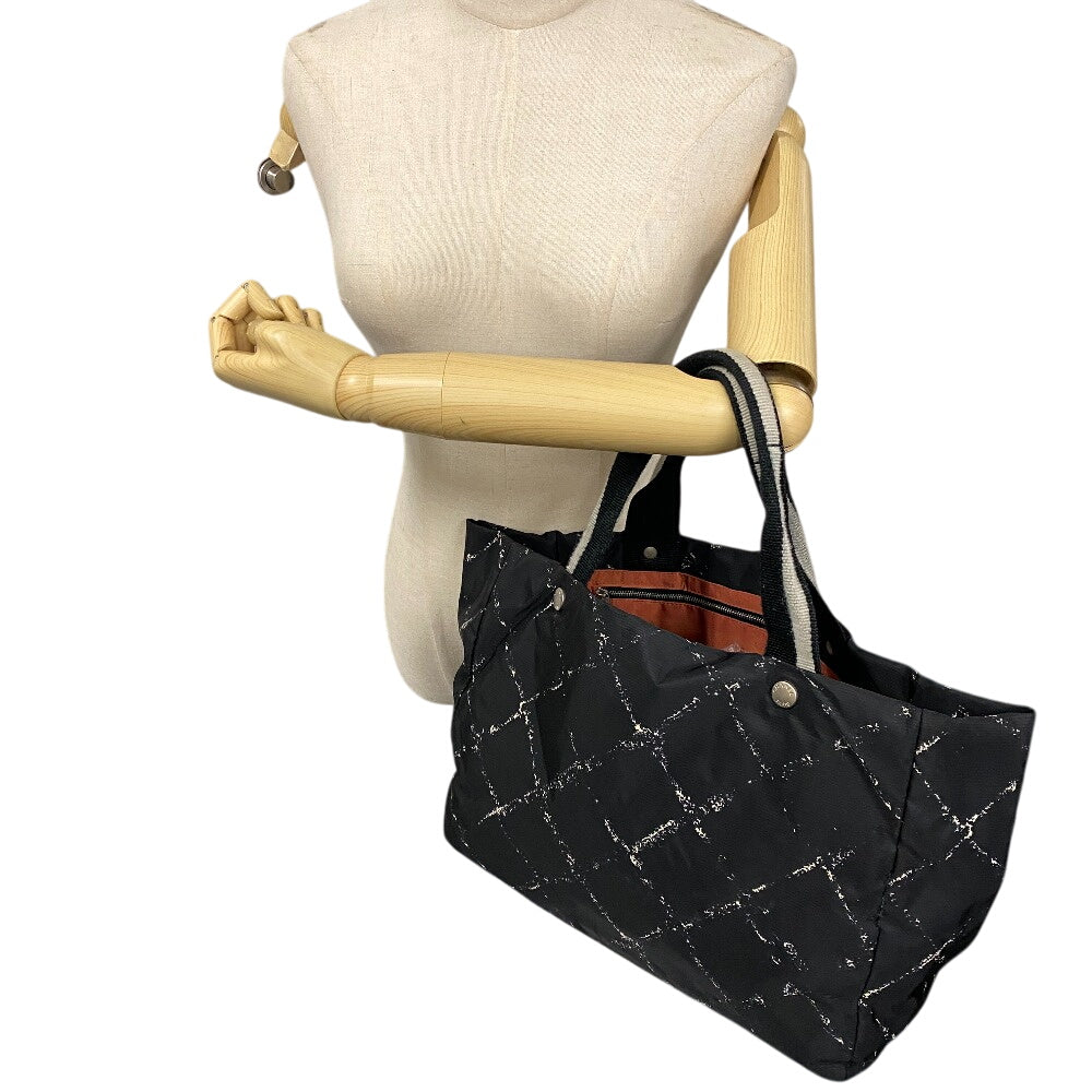 CHANEL Tote Bag Nylon black Old travel line MMTote Bag