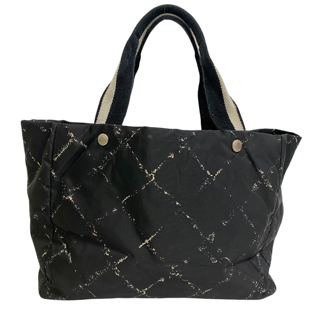 CHANEL Tote Bag Nylon black Old travel line MMTote Bag