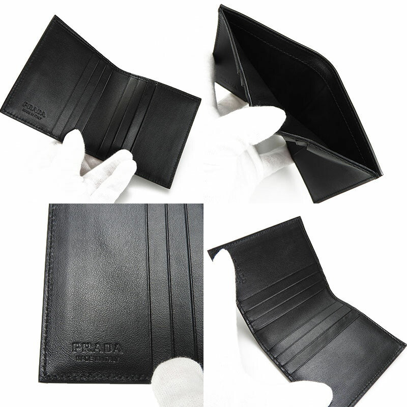 PRADA Card Case 2MO004 leather black