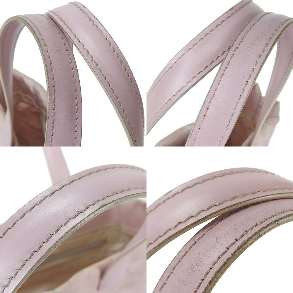 CHANEL Handbag Jacquard nylon pink New travel line