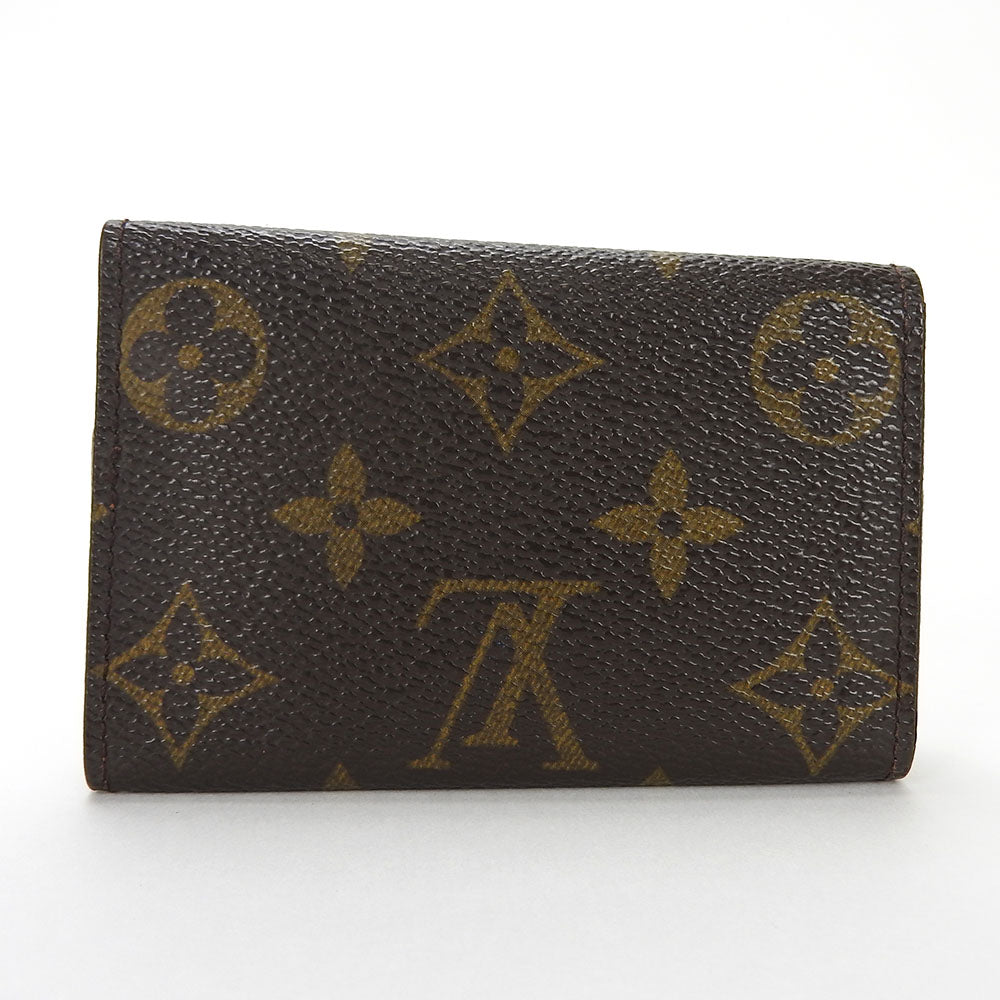LOUIS VUITTON Key case Key holder M62630 Monogram canvas, leather Brown Multicles6