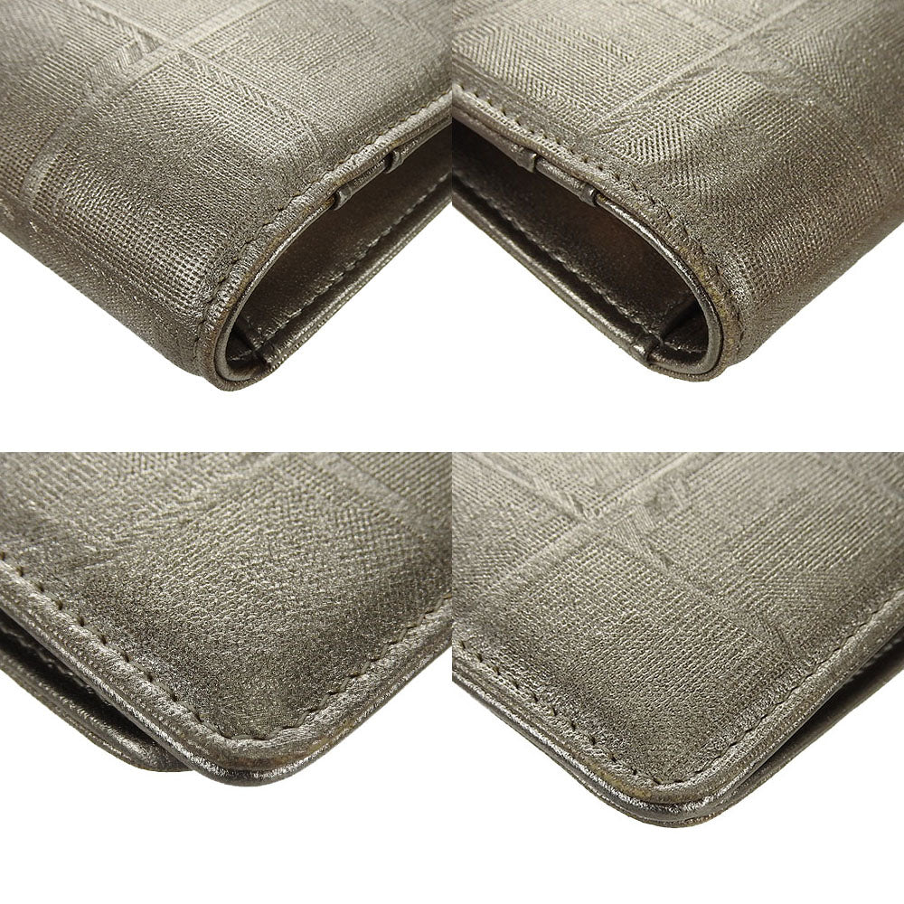 CHANEL Long Wallet Purse Jacquard nylon gold New travel line