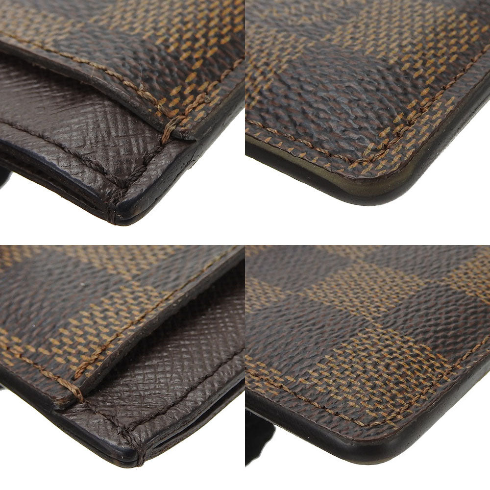 LOUIS VUITTON Card Case N61722 Damier Brown Porte Cartes・Simple