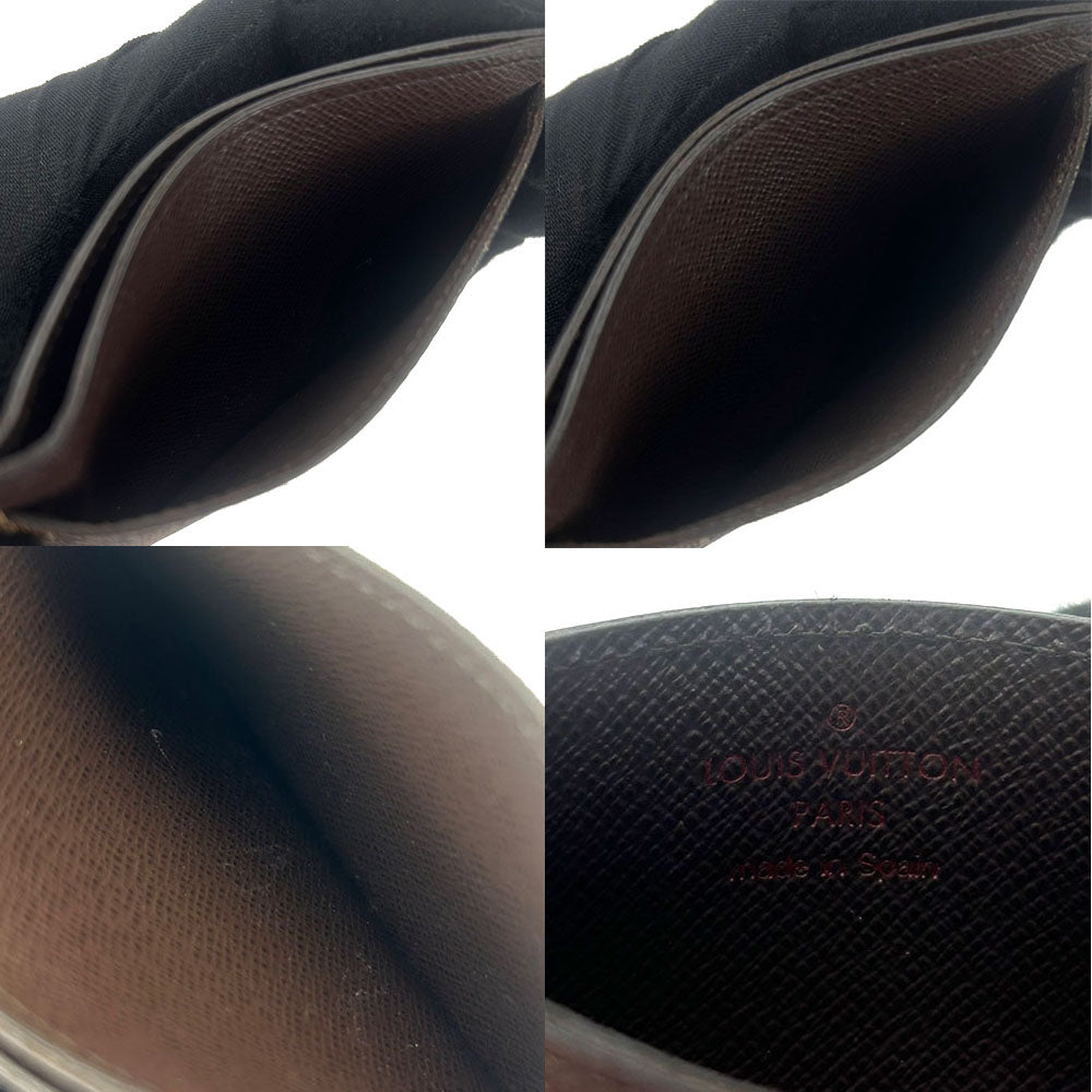 LOUIS VUITTON Card Case N61722 Damier Brown Porte Cartes・Simple