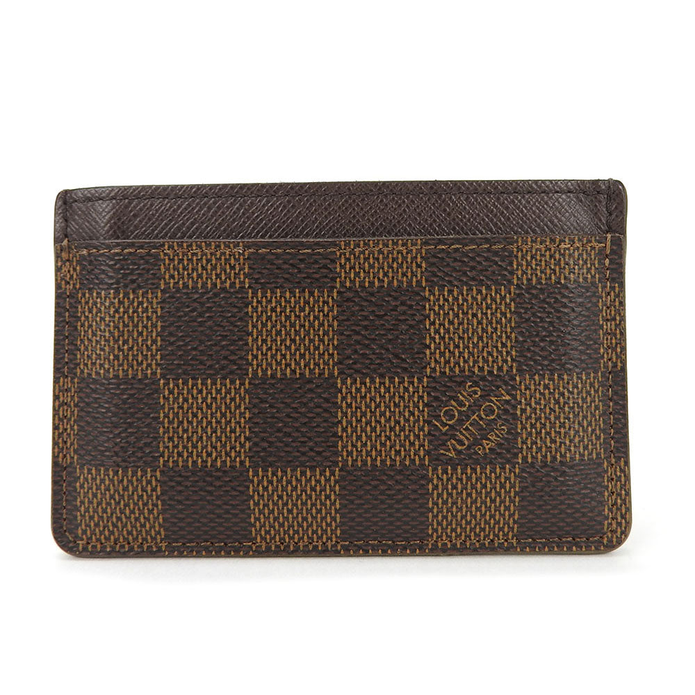 LOUIS VUITTON Card Case N61722 Damier Brown Porte Cartes・Simple