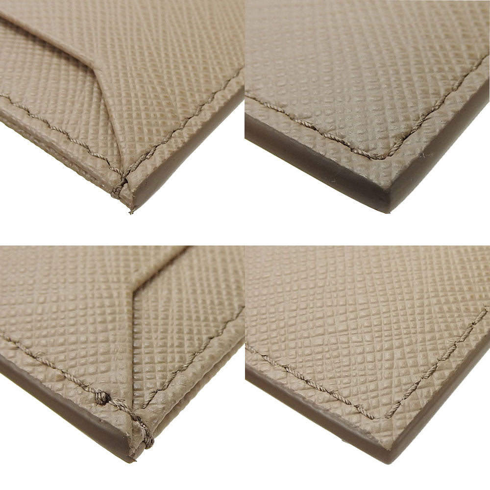 PRADA Card Case 1MC208 leather beige Safiano