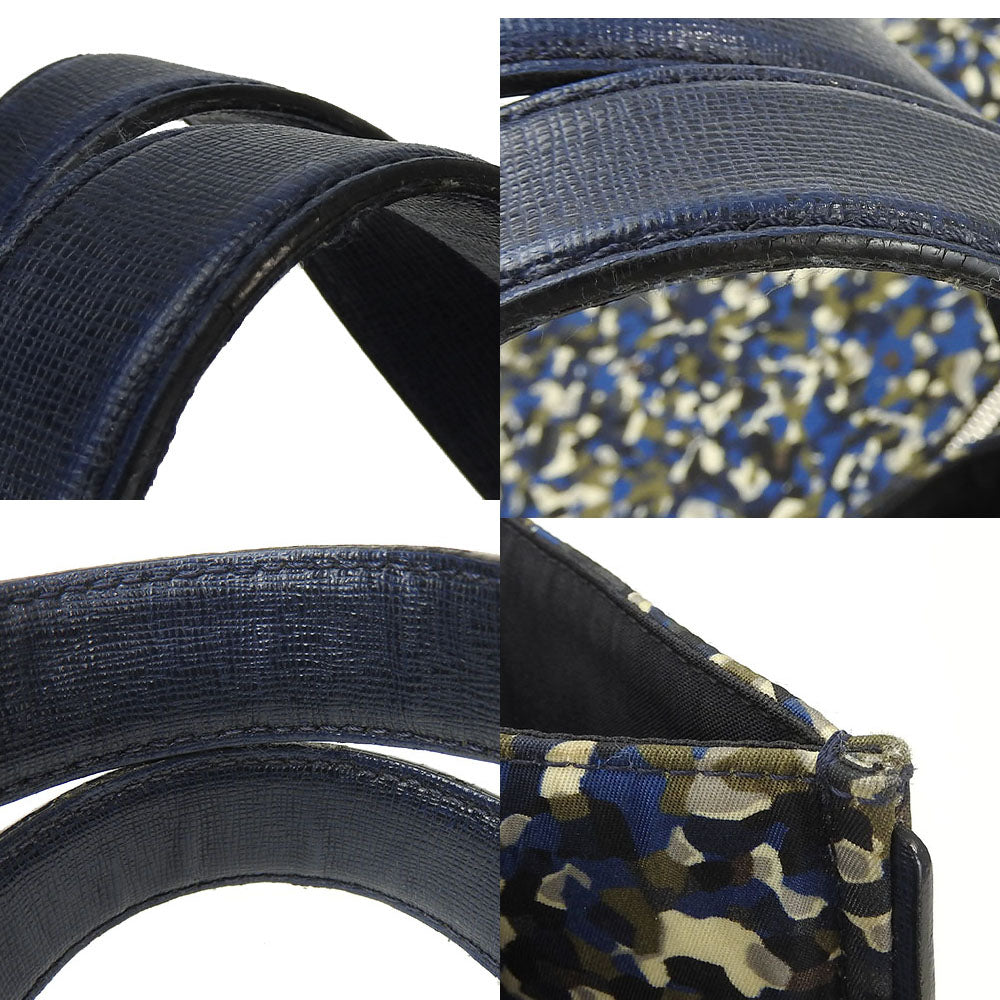 FENDI Tote Bag 7VA367 Nylon Navy Bag bugs