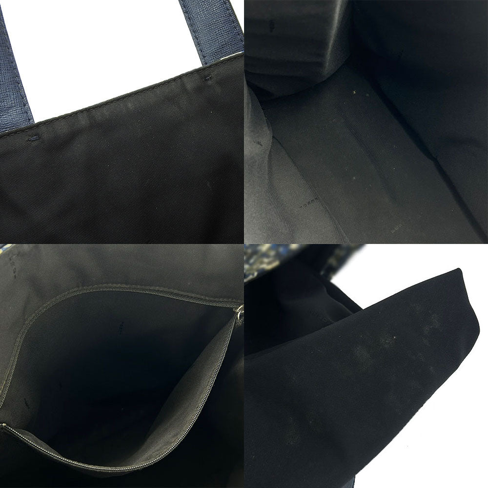 FENDI Tote Bag 7VA367 Nylon Navy Bag bugs