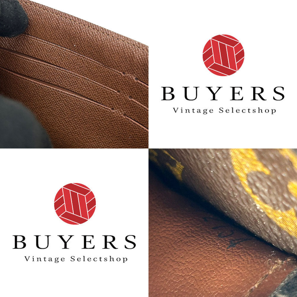 LOUIS VUITTON Long Wallet Purse M60531 Monogram Brown Portefeuille Sara