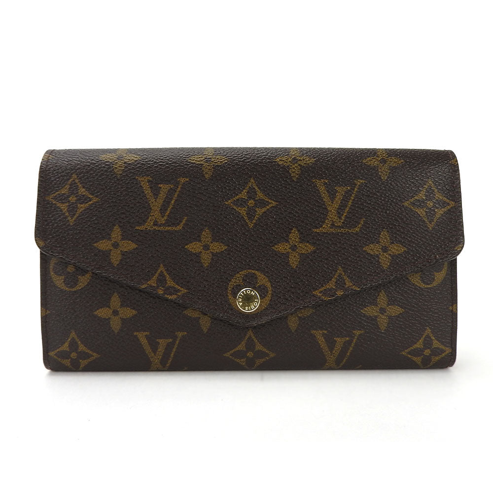 LOUIS VUITTON Long Wallet Purse M60531 Monogram Brown Portefeuille Sara