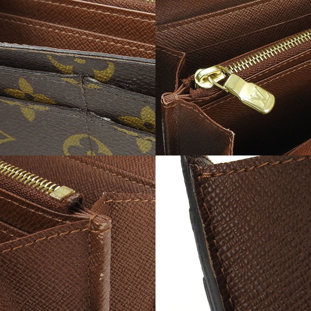 LOUIS VUITTON Long Wallet Purse M60531 Monogram Brown Portefeuille Sara