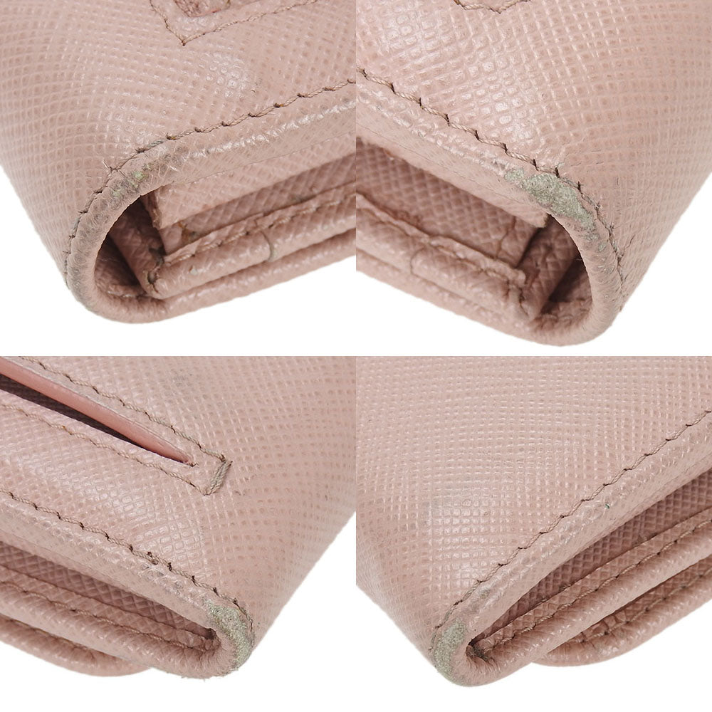 PRADA Long Wallet Purse 1MH132 leather Light pink Safiano