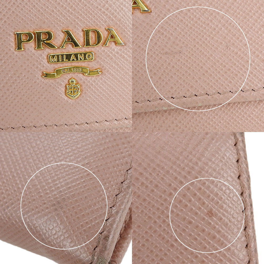 PRADA Long Wallet Purse 1MH132 leather Light pink Safiano