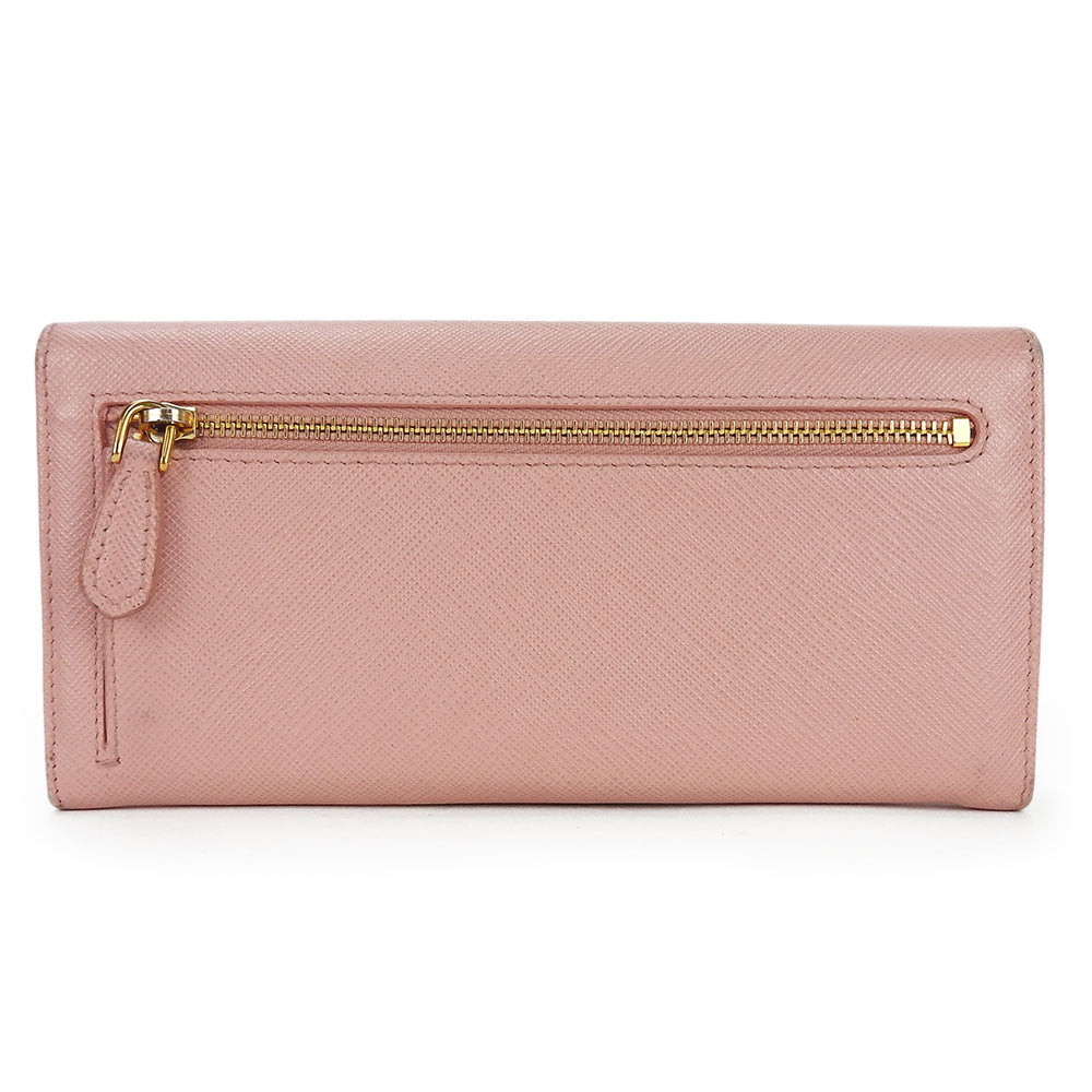 PRADA Long Wallet Purse 1MH132 leather Light pink Safiano