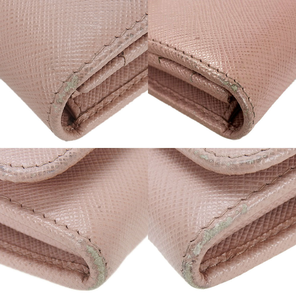 PRADA Long Wallet Purse 1MH132 leather Light pink Safiano