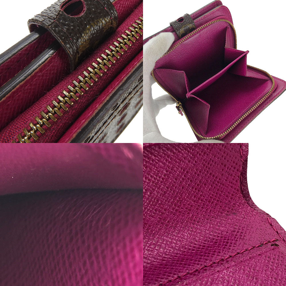 LOUIS VUITTON Bifold Wallet M95188 Monogram Perfo Fuchsia