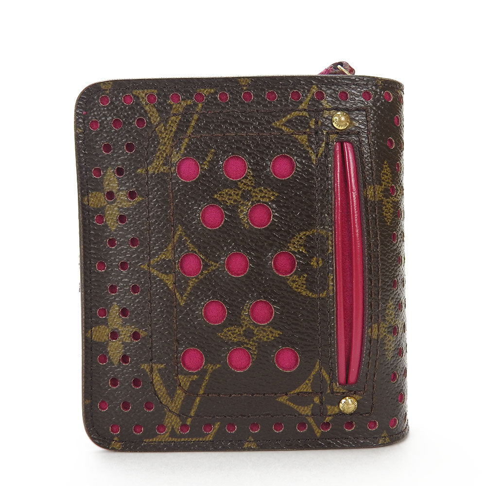 LOUIS VUITTON Bifold Wallet M95188 Monogram Perfo Fuchsia