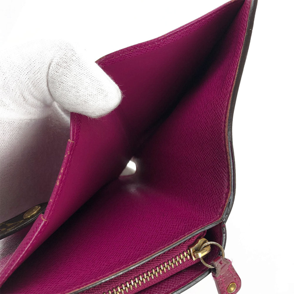 LOUIS VUITTON Bifold Wallet M95188 Monogram Perfo Fuchsia