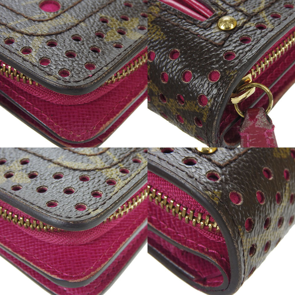 LOUIS VUITTON Bifold Wallet M95188 Monogram Perfo Fuchsia