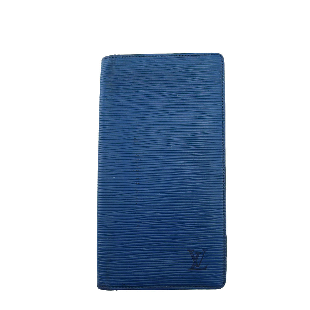 LOUIS VUITTON Bill Compartment M63215 blue Porto Cartes Cridit Yen