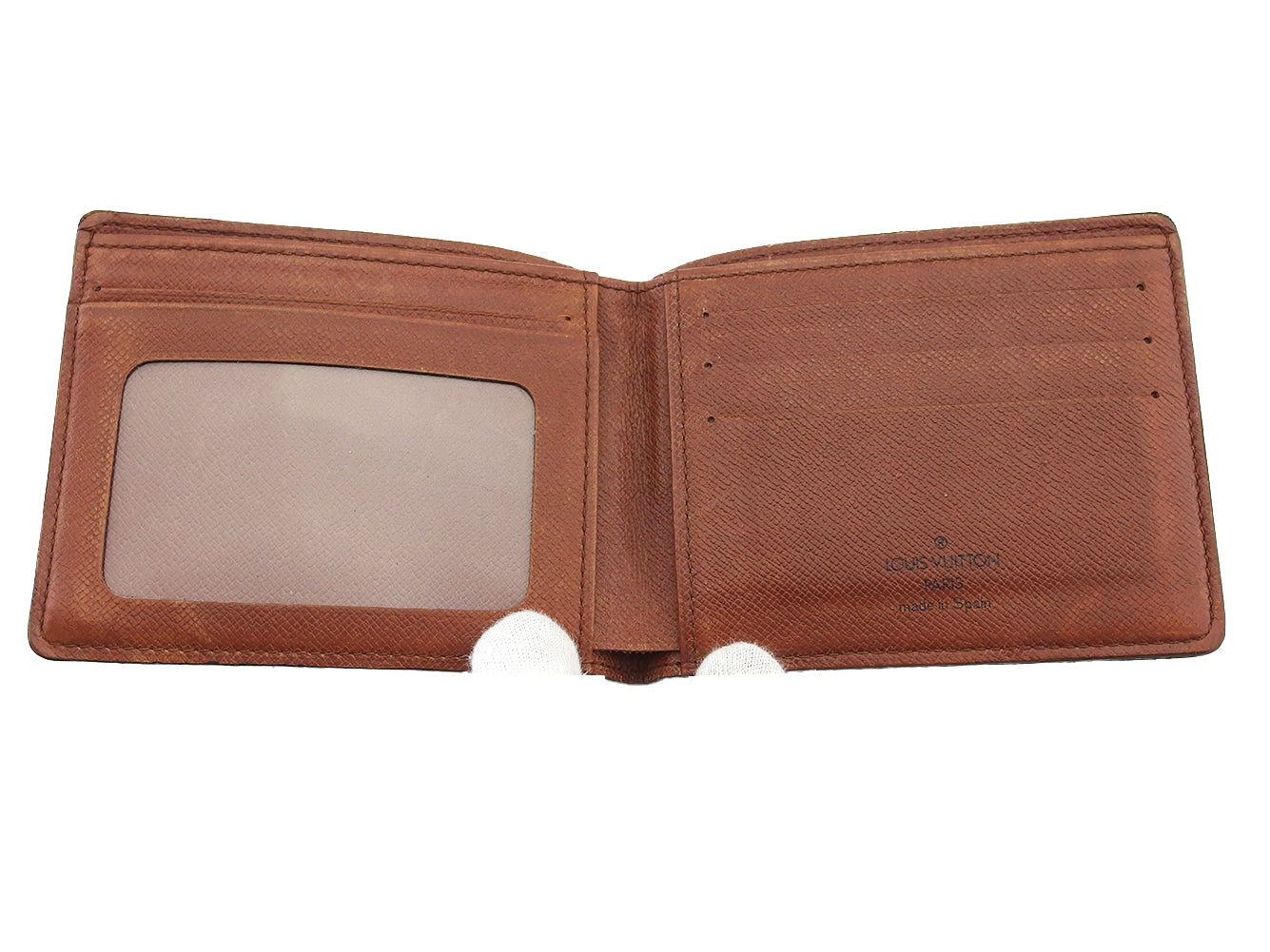 LOUIS VUITTON Bill Compartment M60930 Brown beige Porte Billets9Cartes Crdit