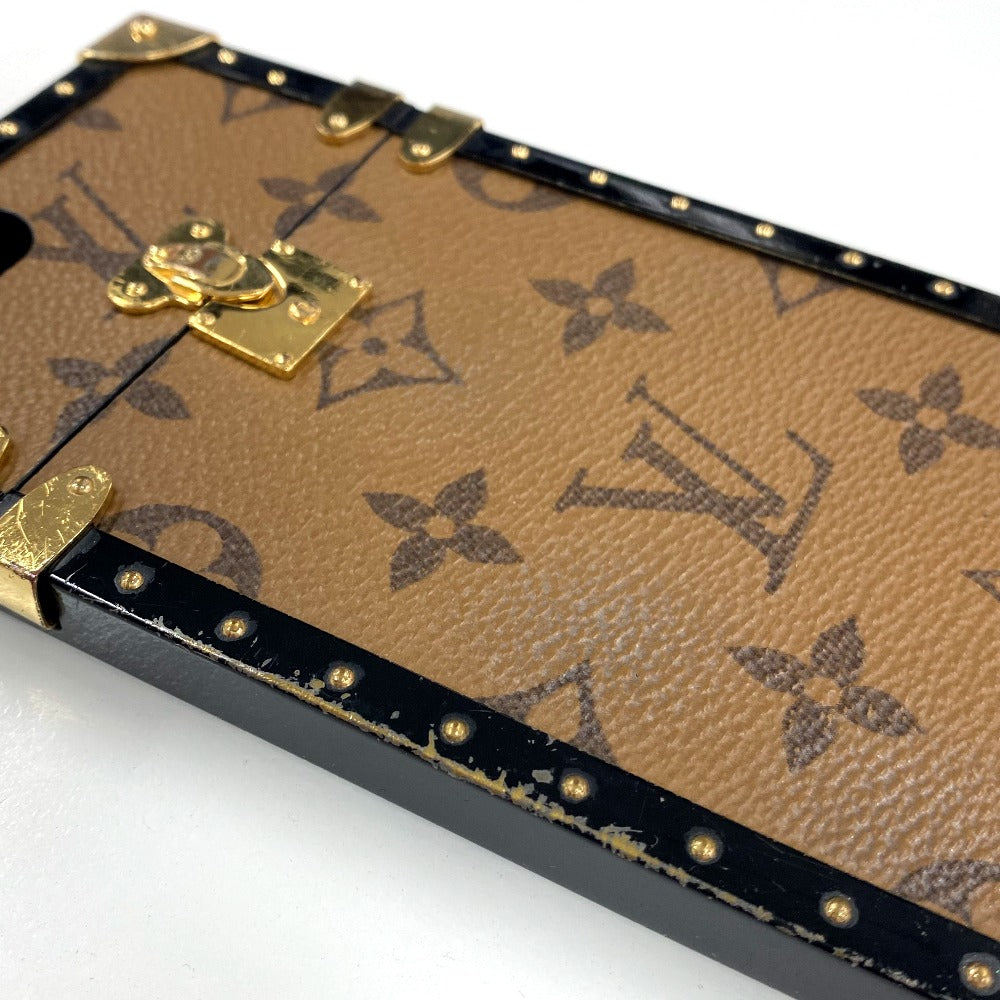 LOUIS VUITTON iPhone case M64487 Monogram Reverse Canvas, Plastic Brown Monogram reverse i Trunk iPhone 7+