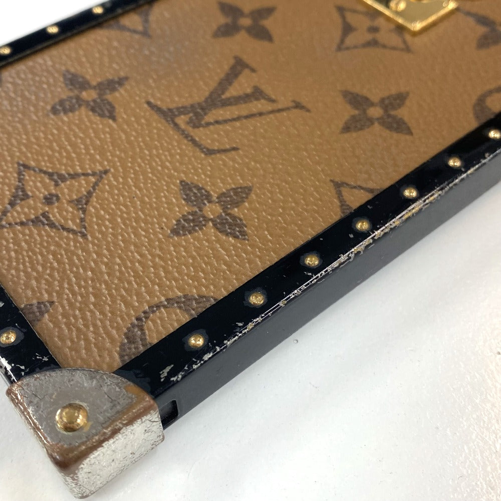 LOUIS VUITTON iPhone case M64487 Monogram Reverse Canvas, Plastic Brown Monogram reverse i Trunk iPhone 7+
