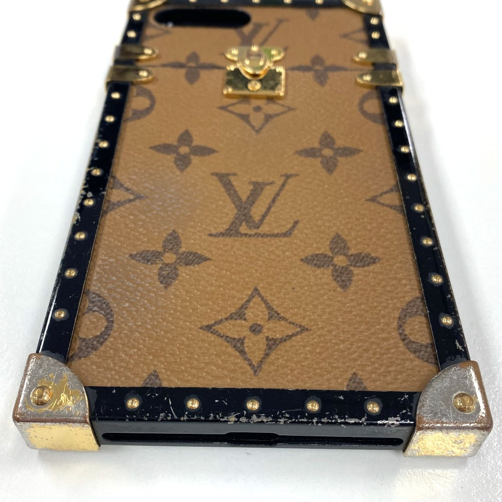LOUIS VUITTON iPhone case M64487 Monogram Reverse Canvas, Plastic Brown Monogram reverse i Trunk iPhone 7+