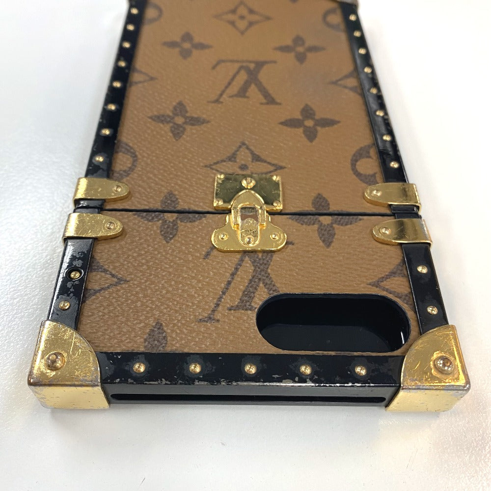 LOUIS VUITTON iPhone case M64487 Monogram Reverse Canvas, Plastic Brown Monogram reverse i Trunk iPhone 7+