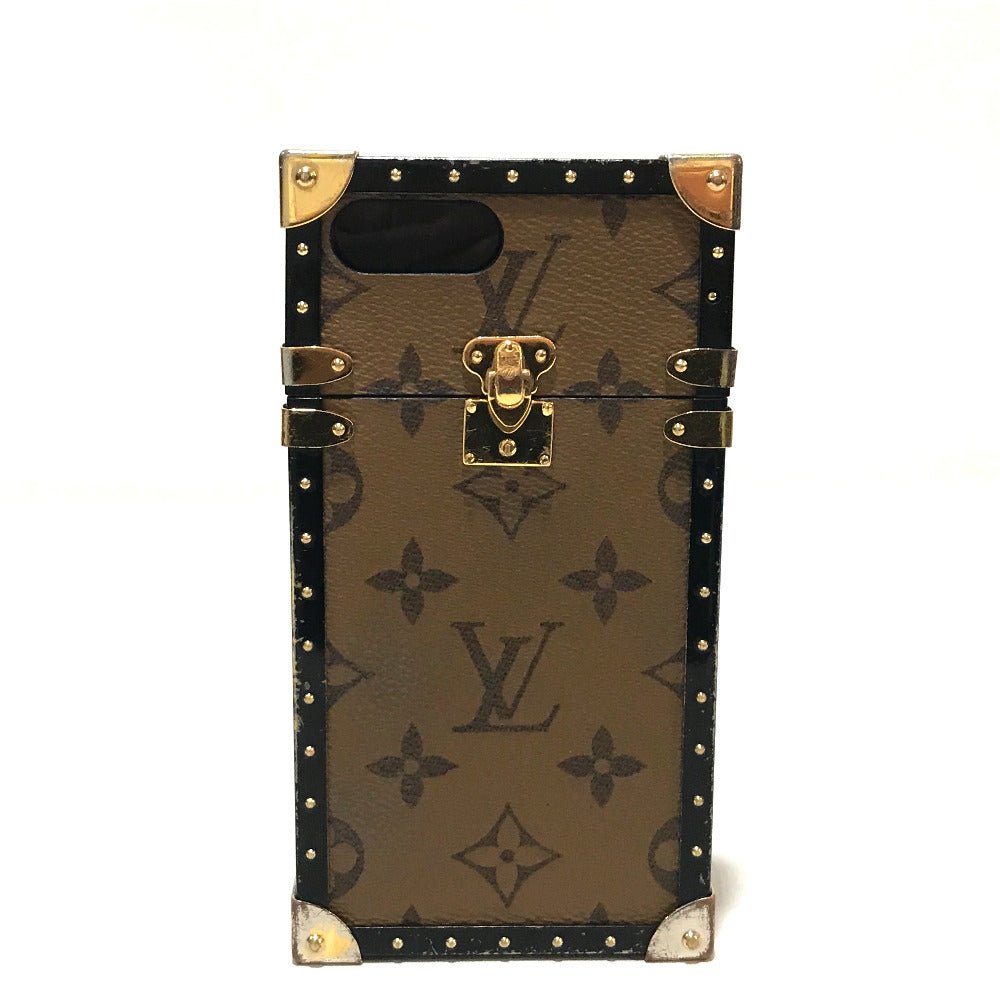 LOUIS VUITTON iPhone case M64487 Monogram Reverse Canvas, Plastic Brown Monogram reverse i Trunk iPhone 7+