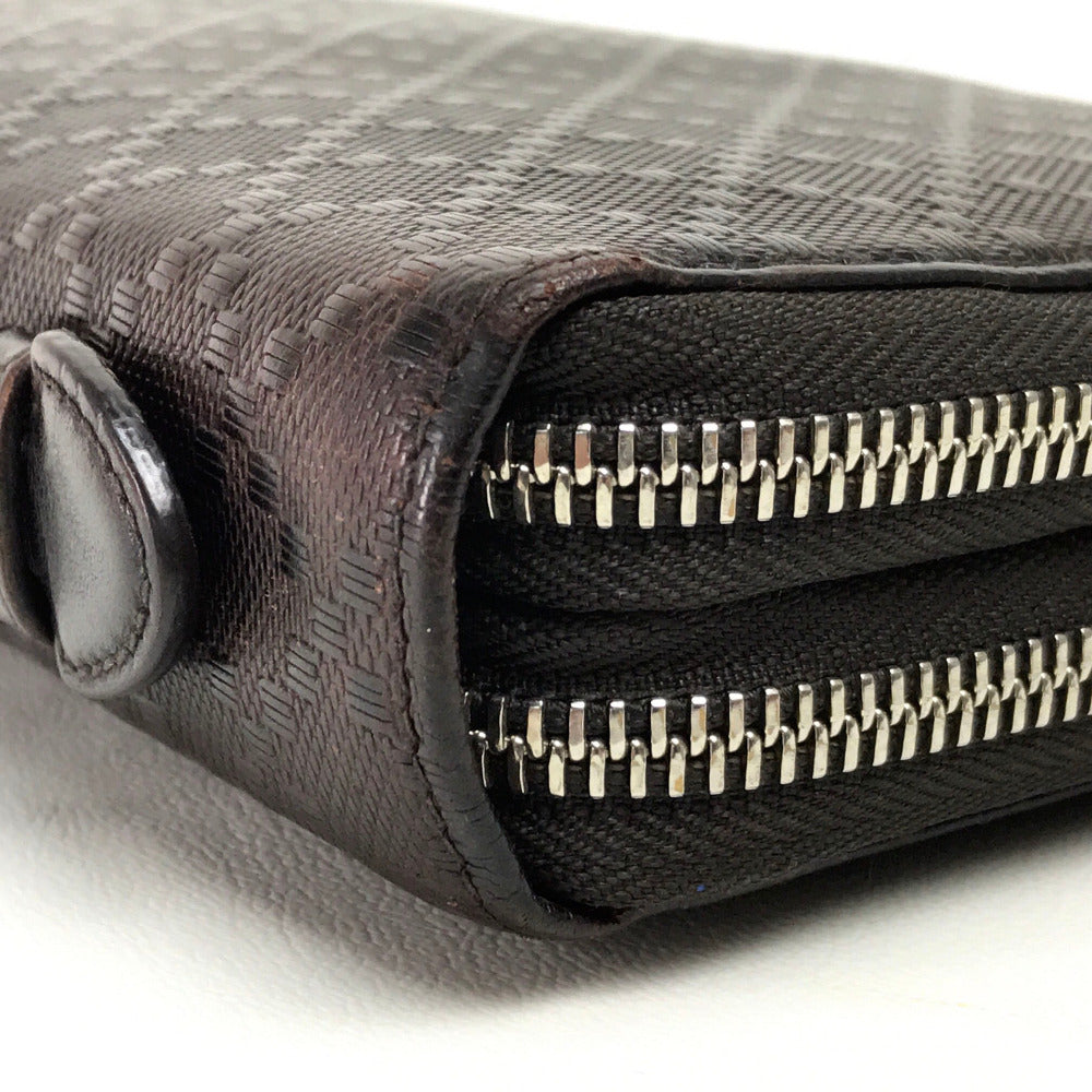GUCCI Long Wallet Purse 269883 leather Dark brown Diamante Travel case