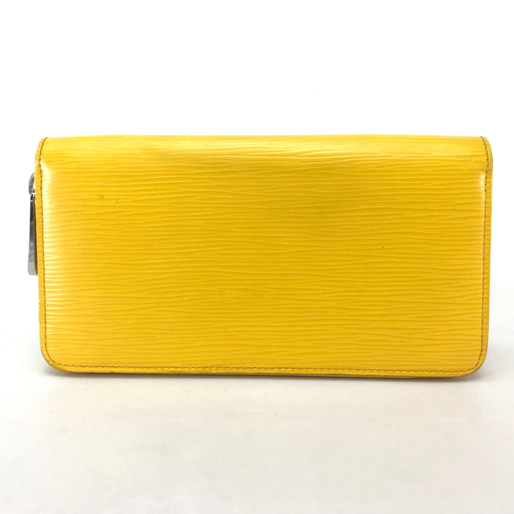LOUIS VUITTON Long Wallet Purse Epi Leather yellow Epi Zippy wallet