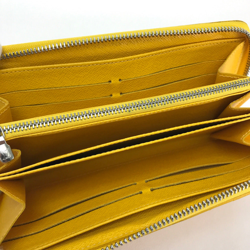 LOUIS VUITTON Long Wallet Purse Epi Leather yellow Epi Zippy wallet