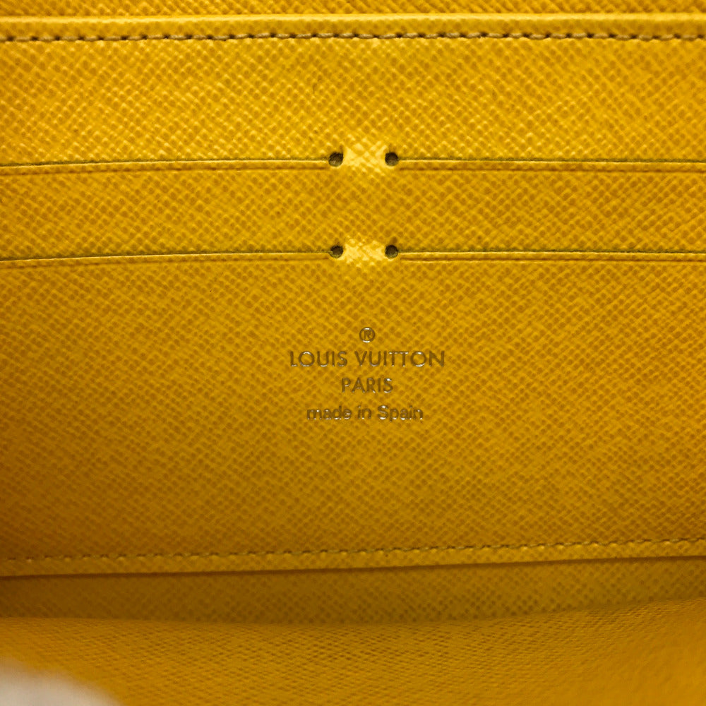 LOUIS VUITTON Long Wallet Purse Epi Leather yellow Epi Zippy wallet