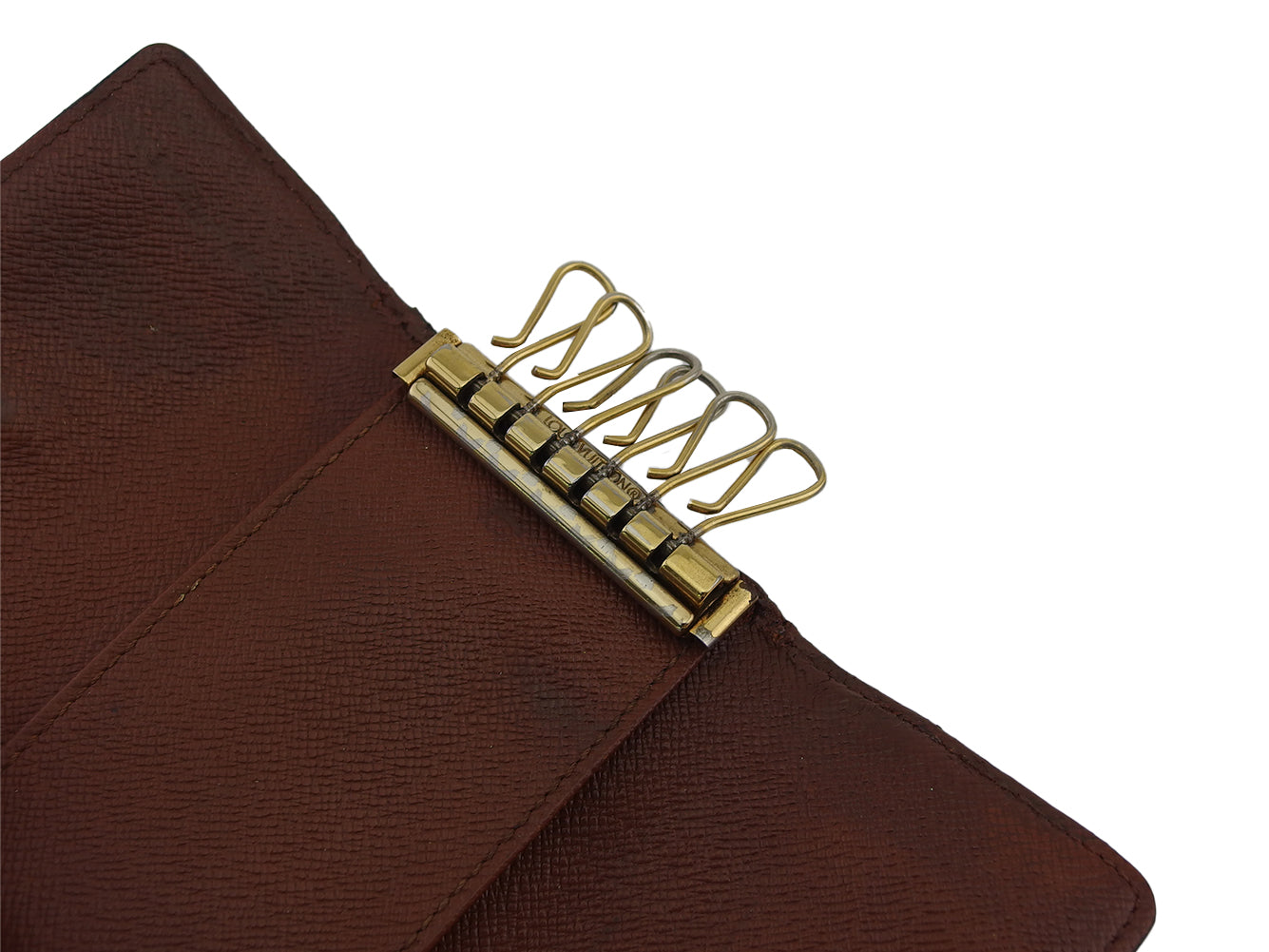 LOUIS VUITTON Key case Key holder M62630 Brown beige Multicles6
