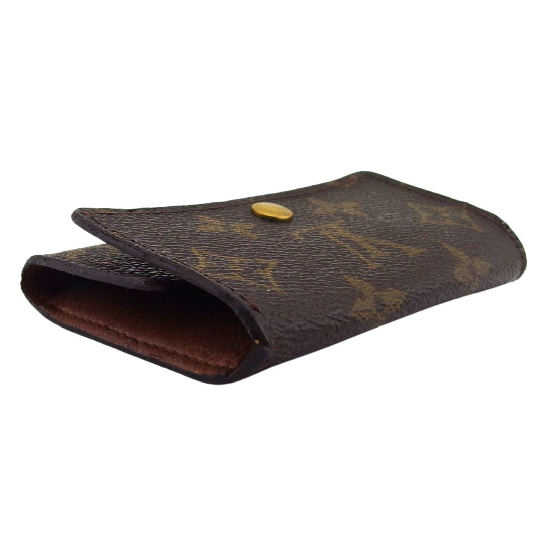 LOUIS VUITTON Key case Key holder Brown x beige x gold Multicles6