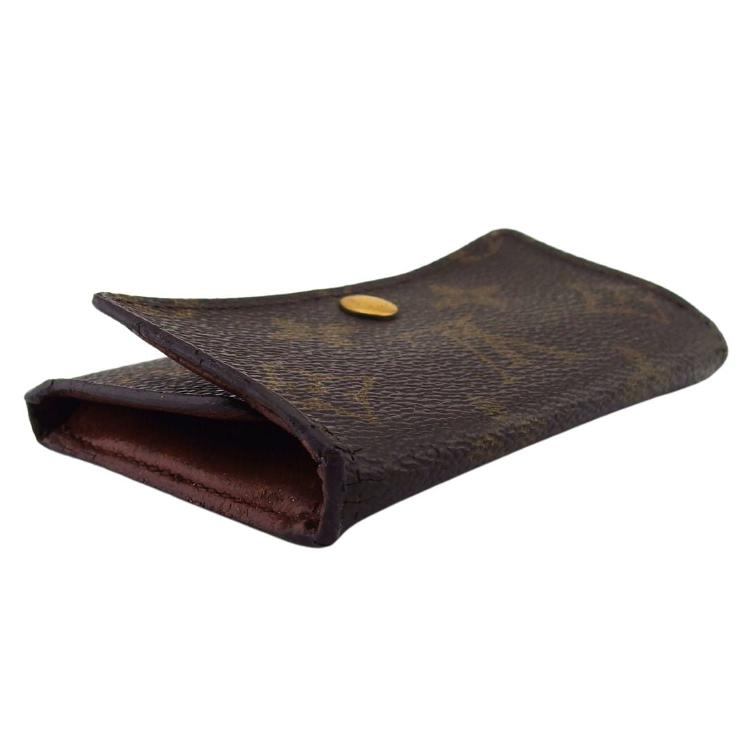 LOUIS VUITTON Key case Key holder Brown x beige x gold Multicles6