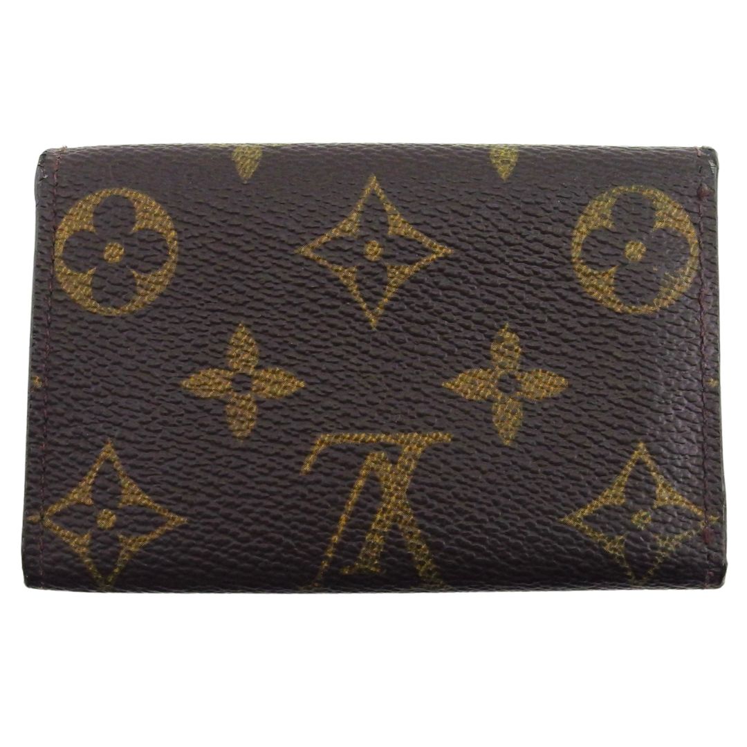 LOUIS VUITTON Key case Key holder Brown x beige x gold Multicles6