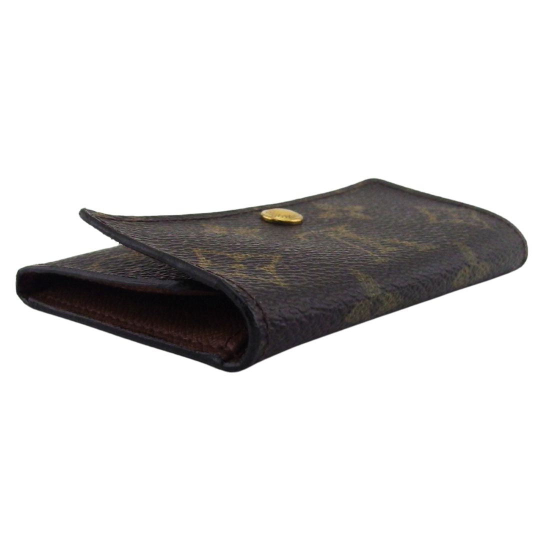 LOUIS VUITTON Key case Key holder Brown x beige x gold Multicles6