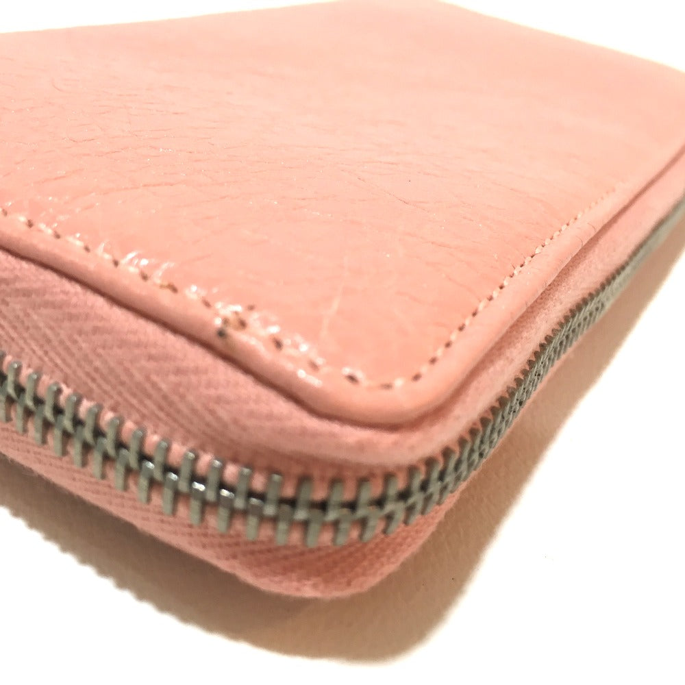 BALENCIAGA Long Wallet Purse 419805 leather pink beige Exclusive Wallet