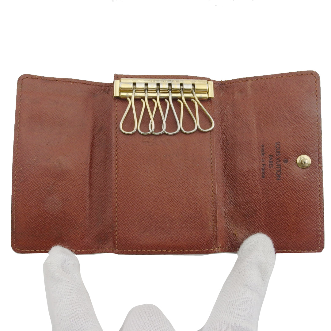 LOUIS VUITTON Key case Key holder M62630 Brown beige Multicles6