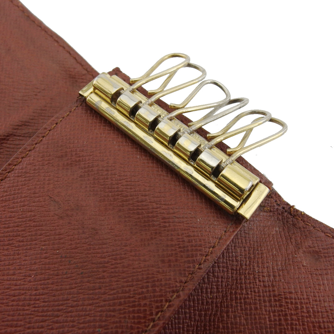 LOUIS VUITTON Key case Key holder M62630 Brown beige Multicles6