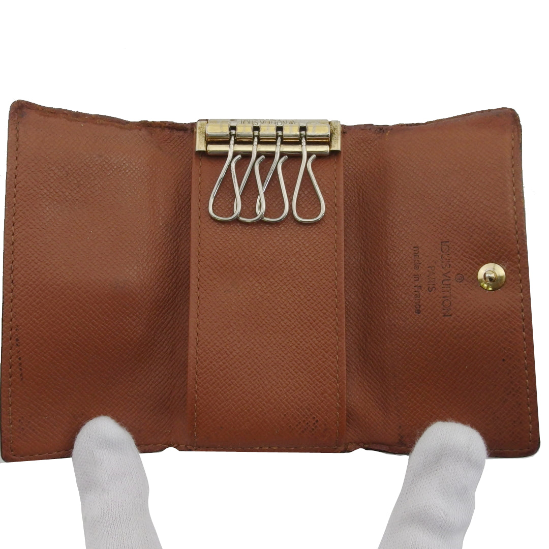 LOUIS VUITTON Key case Key holder M62631 Brown beige Multicles4