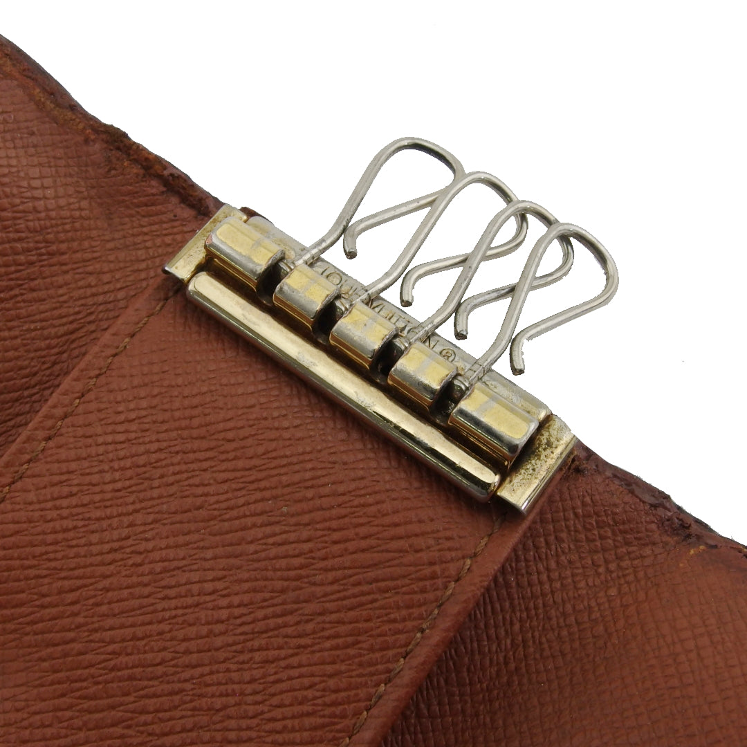 LOUIS VUITTON Key case Key holder M62631 Brown beige Multicles4