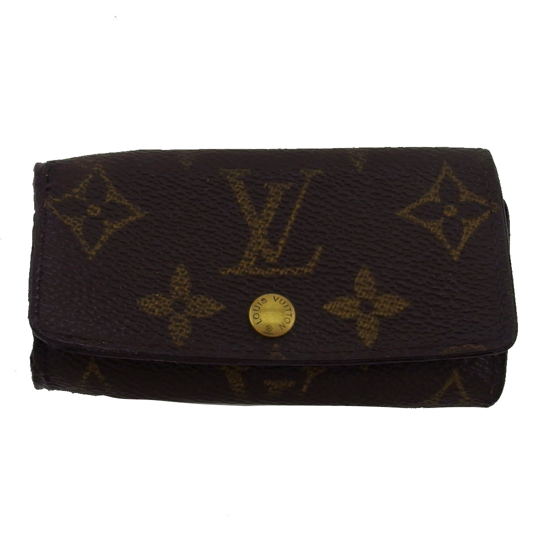 LOUIS VUITTON Key case Key holder M62631 Brown beige Multicles4