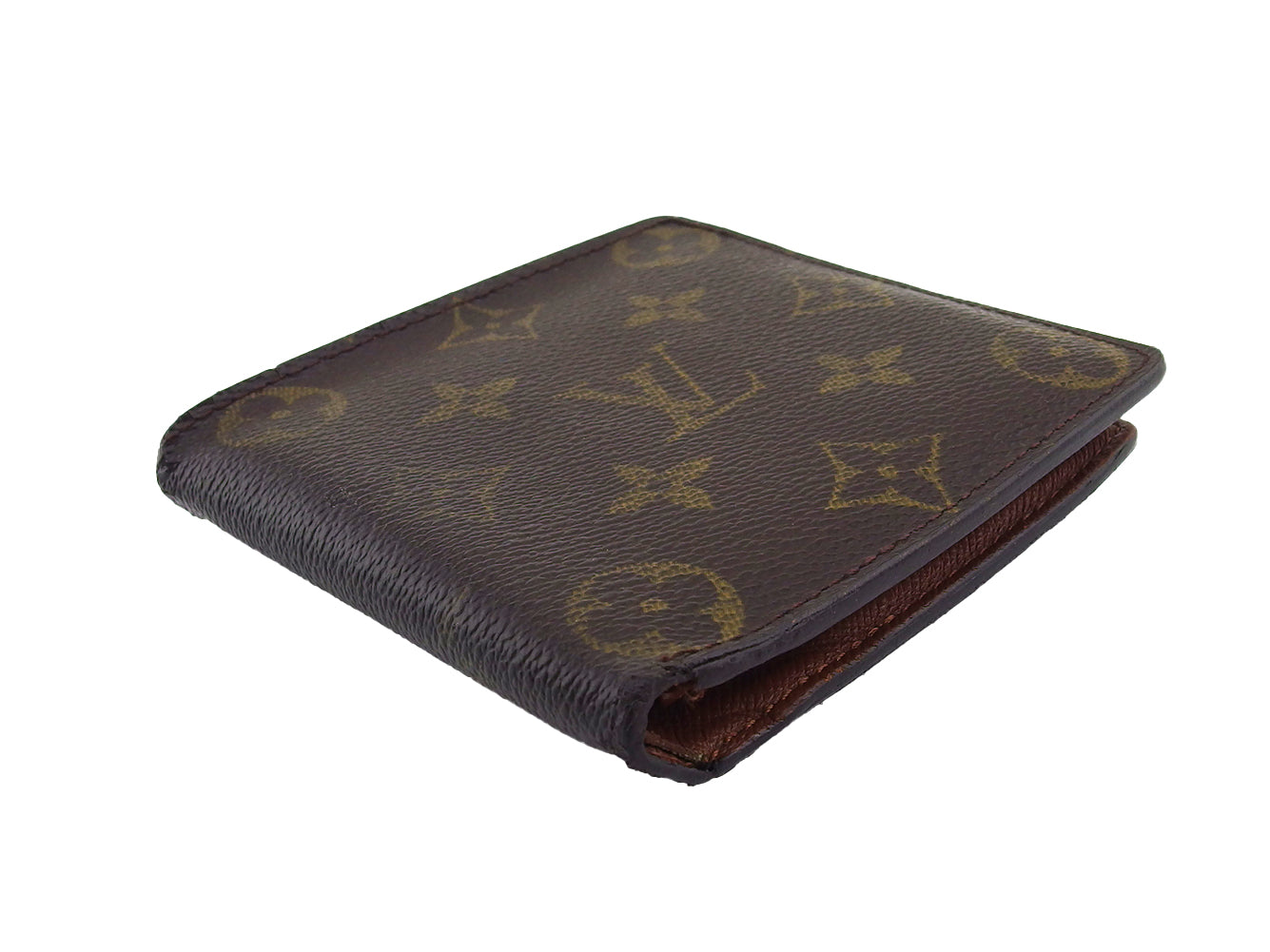 LOUIS VUITTON Bifold Wallet M61665 Brown beige Porte Billets Cartes Crdit Monet