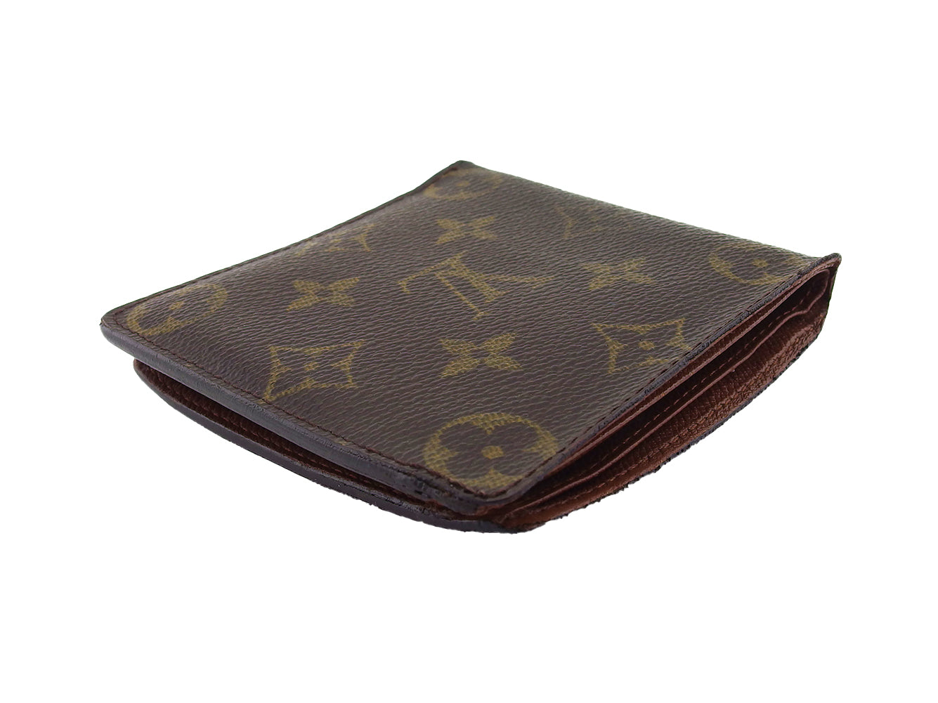 LOUIS VUITTON Bifold Wallet M61665 Brown beige Porte Billets Cartes Crdit Monet