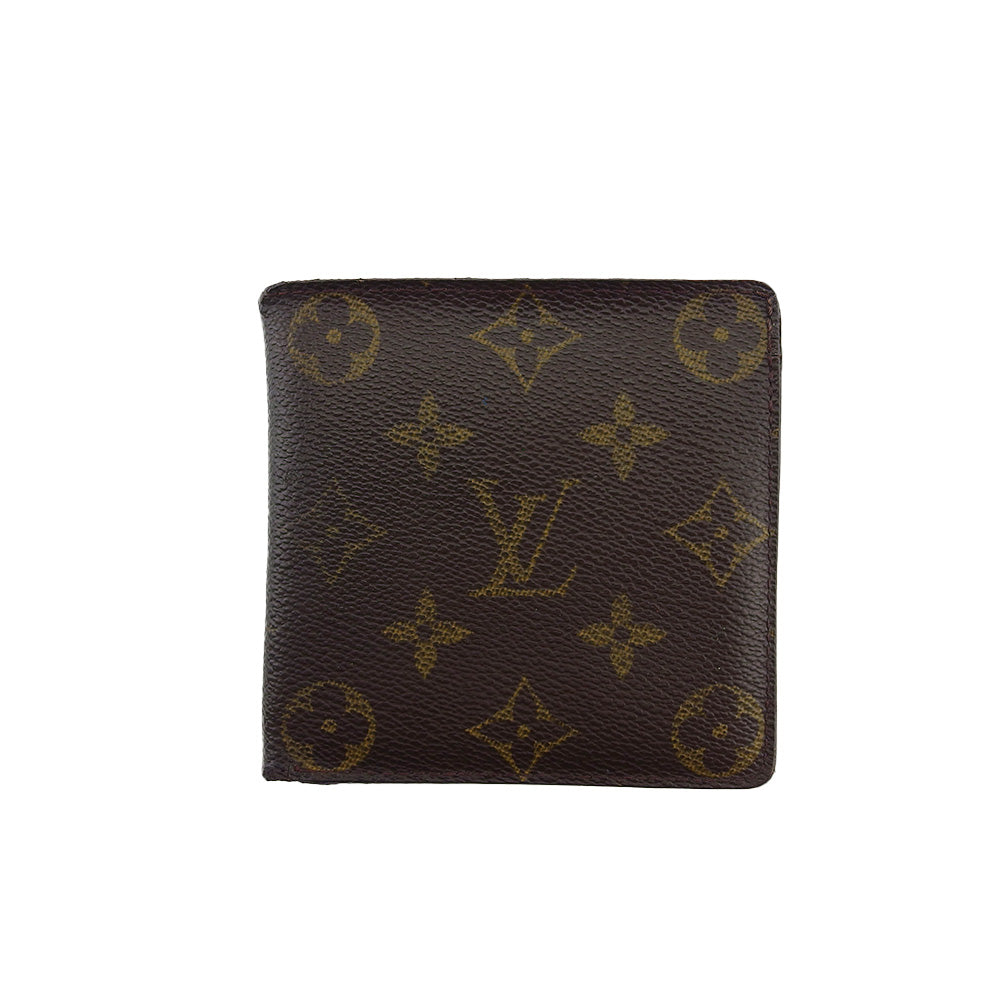 LOUIS VUITTON Bifold Wallet M61665 Brown beige Porte Billets Cartes Crdit Monet